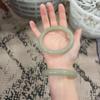 Oily Green Jade Bracelet with Gold - Dongling Jade, Gift Shop Souvenir