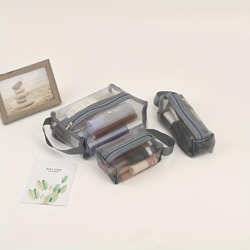 Three Piece Cosmetic Storage Bag, Portable Travel Bag, Easy To Clean, Sturdy, And Durable