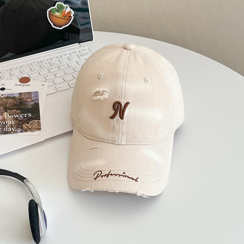 American Retro Washed Letter Spring And Summer Baseball Cap Female Fashion Versatile Comfortable Cap Male