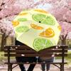 1PC Lemon Lime Automatic Open/Close Umbrella with Windproof, 8-Rib Sturdy Canopy, Durable Ribs, Fashionable Design, Outdoor Accessory, Fun Prin, Holid