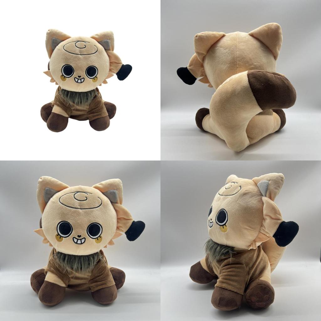 Dandys World Plush Cat Toy With Soft Short Plush For Kids And Adults