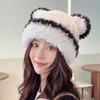 Women's Cute Bear Ear Knitted Beanie