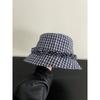Literary And Artistic Freshness Lace Fisherman Hats Woman's New Model Plaid Trend Versatile And Fashionable Sun Visor Bucket Cap