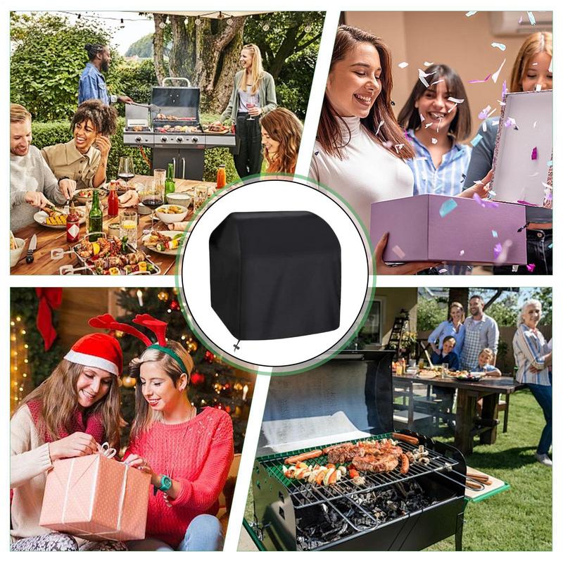 BBQ Covers For Outside Burner Barbecue Cover Adjustable Oxford Fabric Waterproof Anti-UV Windproof Protection For Cooking