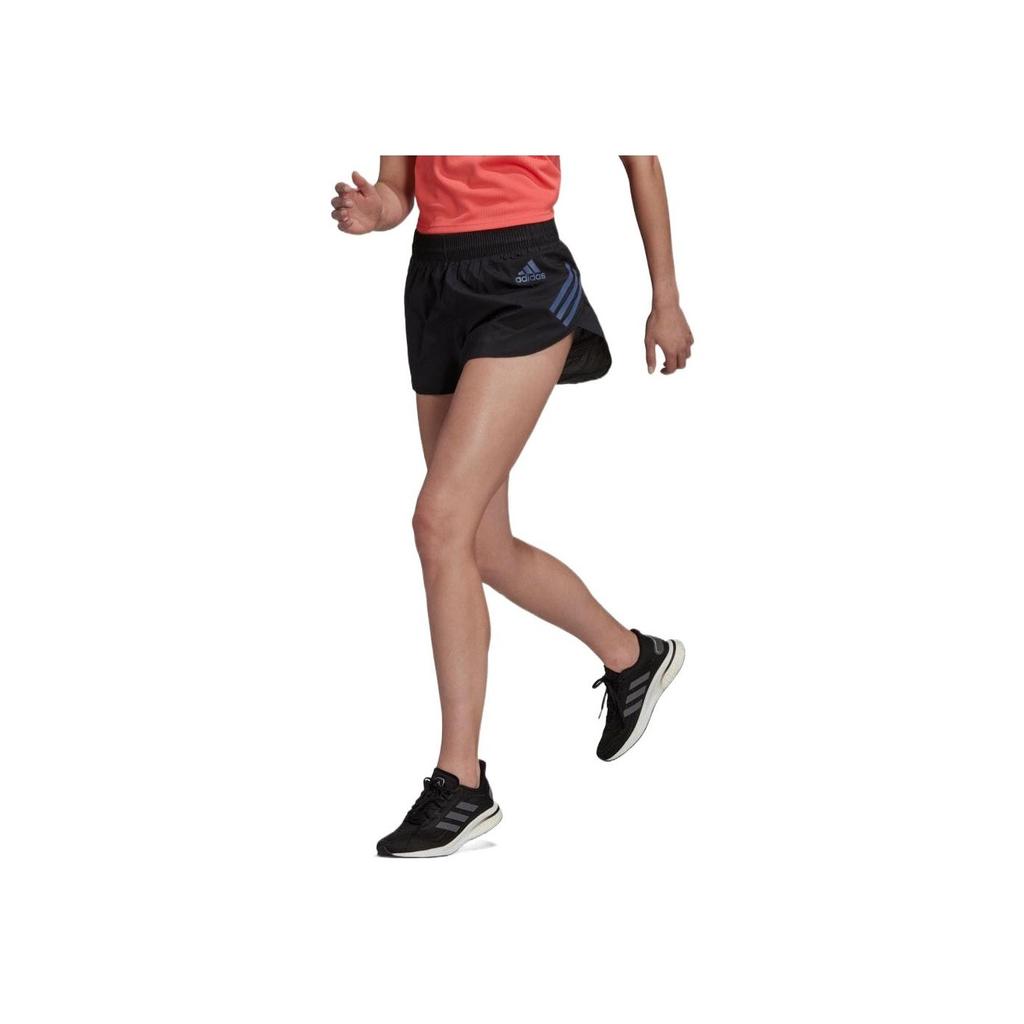 adidas SS22 Solid Color Logo Elastic Shorts Women Bottoms Black HC7985
