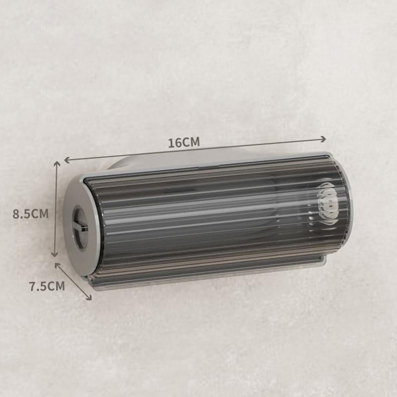 

Ящик для хранения мусорных мешков, настенный, для кухни, ванной, пластиковый контейнер для мусора, диспенсер, держатель для мусорных мешков для домашнего хранения серый