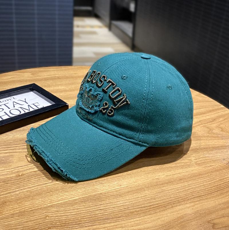 

версія Chao Heavy Industry бейсболка з вишивкою з літерами, дитяча весняно-літня універсальна кепка з маленьким обличчям, чоловіча капелюх від сонця на відкритому повітрі Adjustable 54-59cm темно-зелений колір