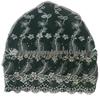 Women's Summer Gold Feather Embroidered Lace Hat - Fashionable & Exquisite