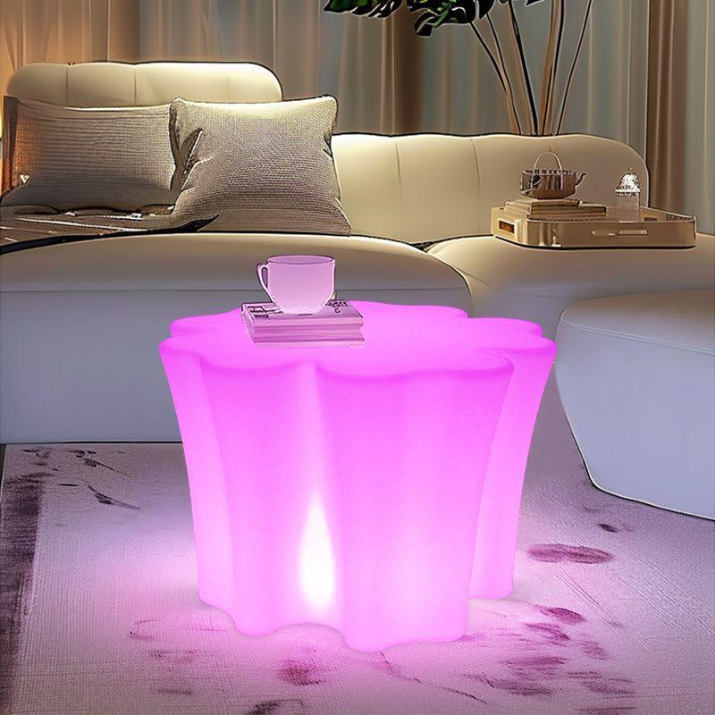 Tree-Stump Shaped Garde Table , 70*68*46cm, PE Plastic Garden Decorative Table, Waterproof Round Table