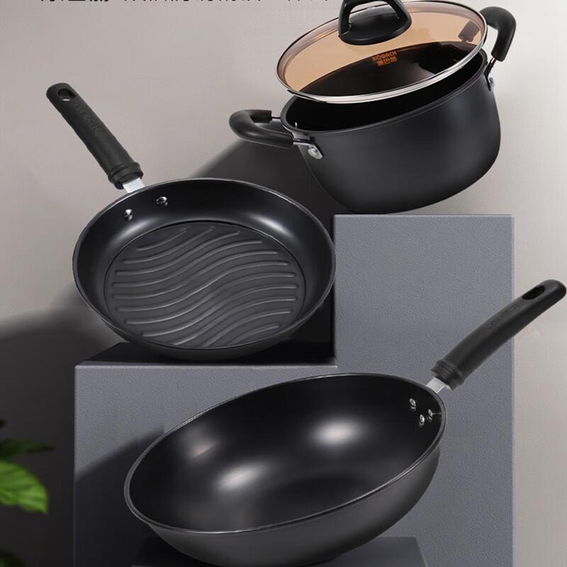 Kangbach 3-Piece Anti-Rust Iron Cookware Set