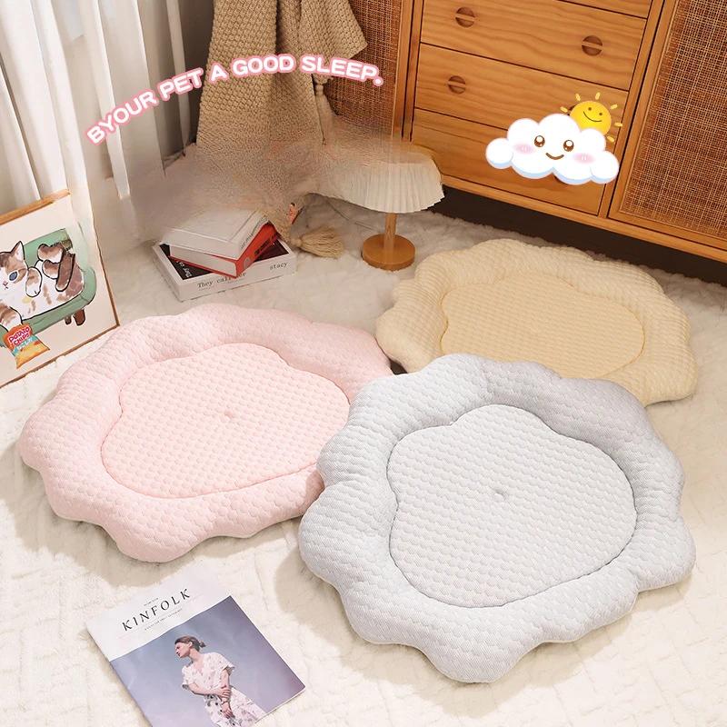 70x55cm Pet Ice Mat Cat Nest Dog Nest Cushion Small and Medium Sized Dog and Cat Mattress Pet Supplies Cat and Dog Beds Pet Bed