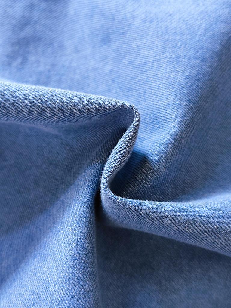 2026 Stylisches Sommer-Denim-Set für Mädchen - Puppenkragen, Ärmelloses Zweiteiler