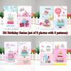 Colorful Birthday Cake Greeting Cards with Envelopes- Versatile for Valentine'S Day,Christmas, Engagement, Wedding Celebrations