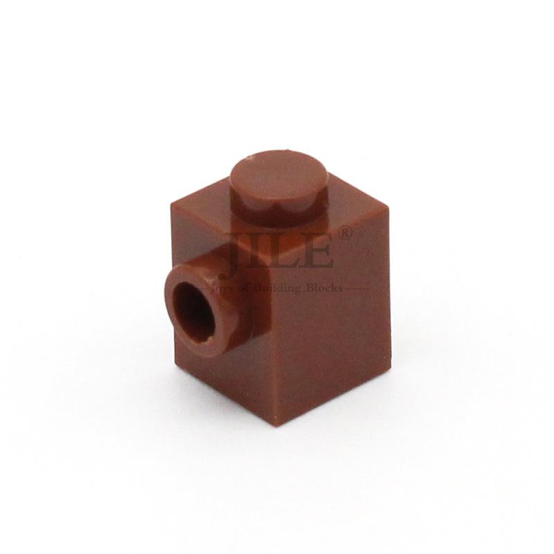 50pcs Moc Creative Brick Modified 1x1 with 2 Hole 87087 DIY Basics Enlighten Building Blocks Classic Compatible Assembles Parts