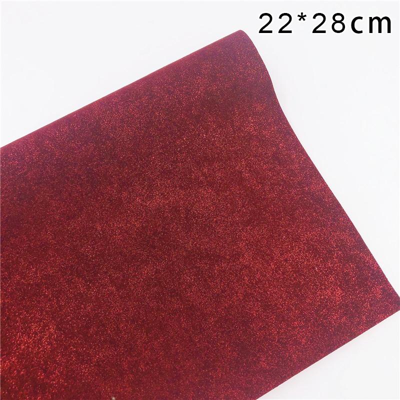 22x30cm/ Sheet Faux Leather Rainbow Chunky Glitter Fabric For Handmade Coin Purse Bag Diy Bows Hair Accessories Craft Material