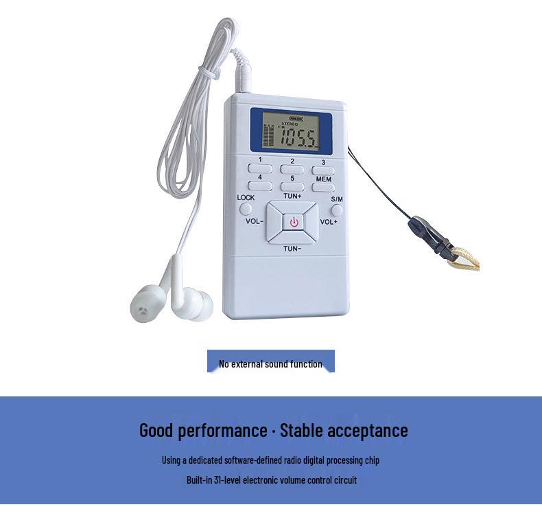 Digital Display Dual Channel Single Band Mini Conference Radio