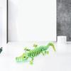Yousheng 3D Printed Skeleton Crocodile Figurine Movable Joints Bone Crocodile Figure Articulated Animal Model Toy Home Office Desktop Decoration