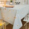 Retro Waterproof Oilproof Heatproof Tablecloth - Wash-Free Rectangular Fabric for Desks & Coffee Tables