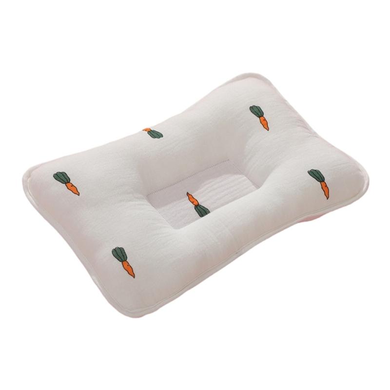 

Infant Head Support Pillow Soft & Washable Cover Multiple Pattern Baby Pillow Breathable Baby Pillow for Crib Pushchair