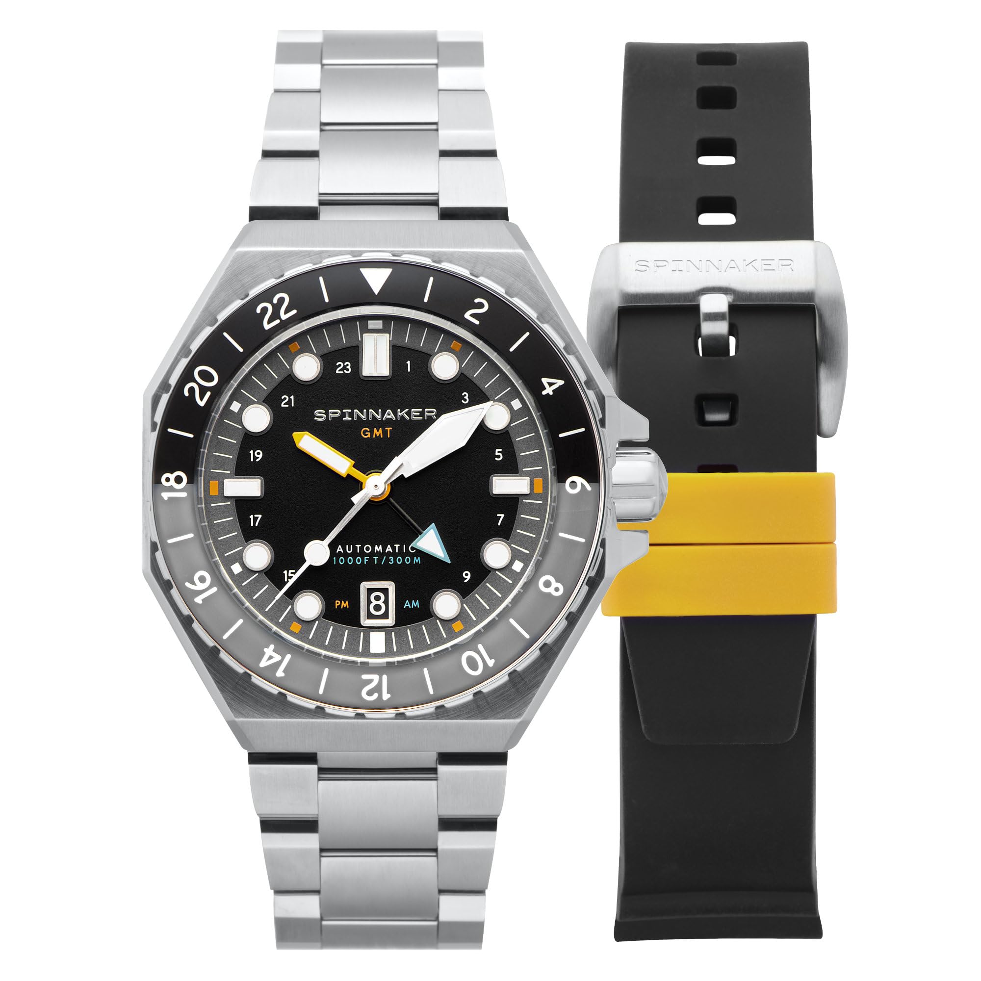 

Dumas Watch Automatic 30 ATM Water Resistant Sapphire Crystal Black Dial [SPINNAKER] SP-5119-11 Men s [Authentic] чорний