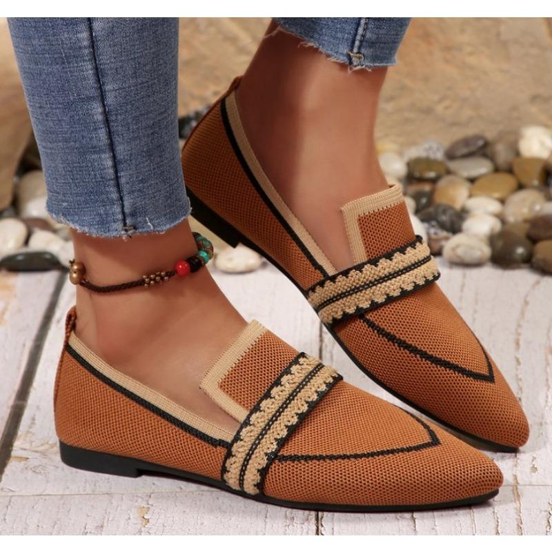 

Женские туфли на плоской подошве с острым верхом, однотонные мокасины, неглубокие удобные туфли в стиле Лолита, кроссовки женские, Zapatos De Mujer 43 шоколадный