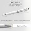 Cross Bailey Light Ballpoint Officially Imported Pen, Oil-Based, NAT0742-2, White,