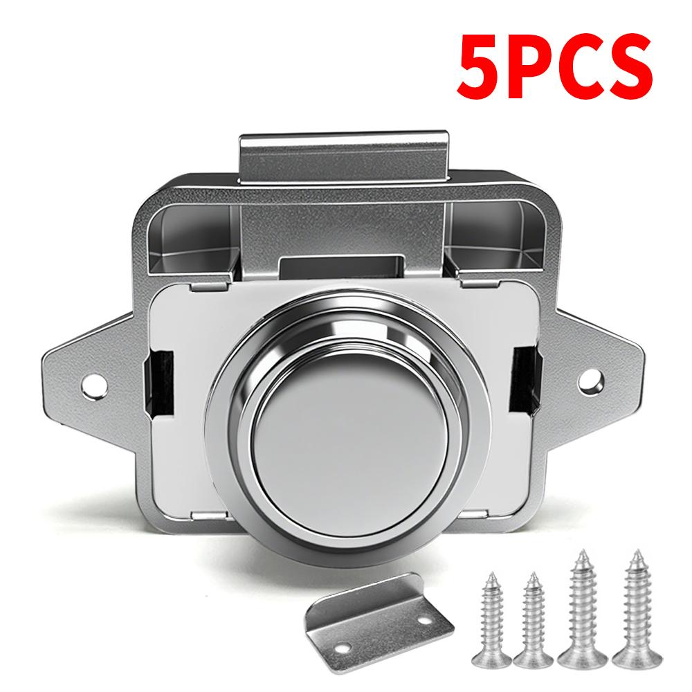 1/3/5 Stück Druckknopfriegel Schranktürfangriegel Schlüssellose Schrankschlösser Wohnmobil Yacht Wohnwagen Wohnmobil Wohnwagen Boot Schubladenzubehör