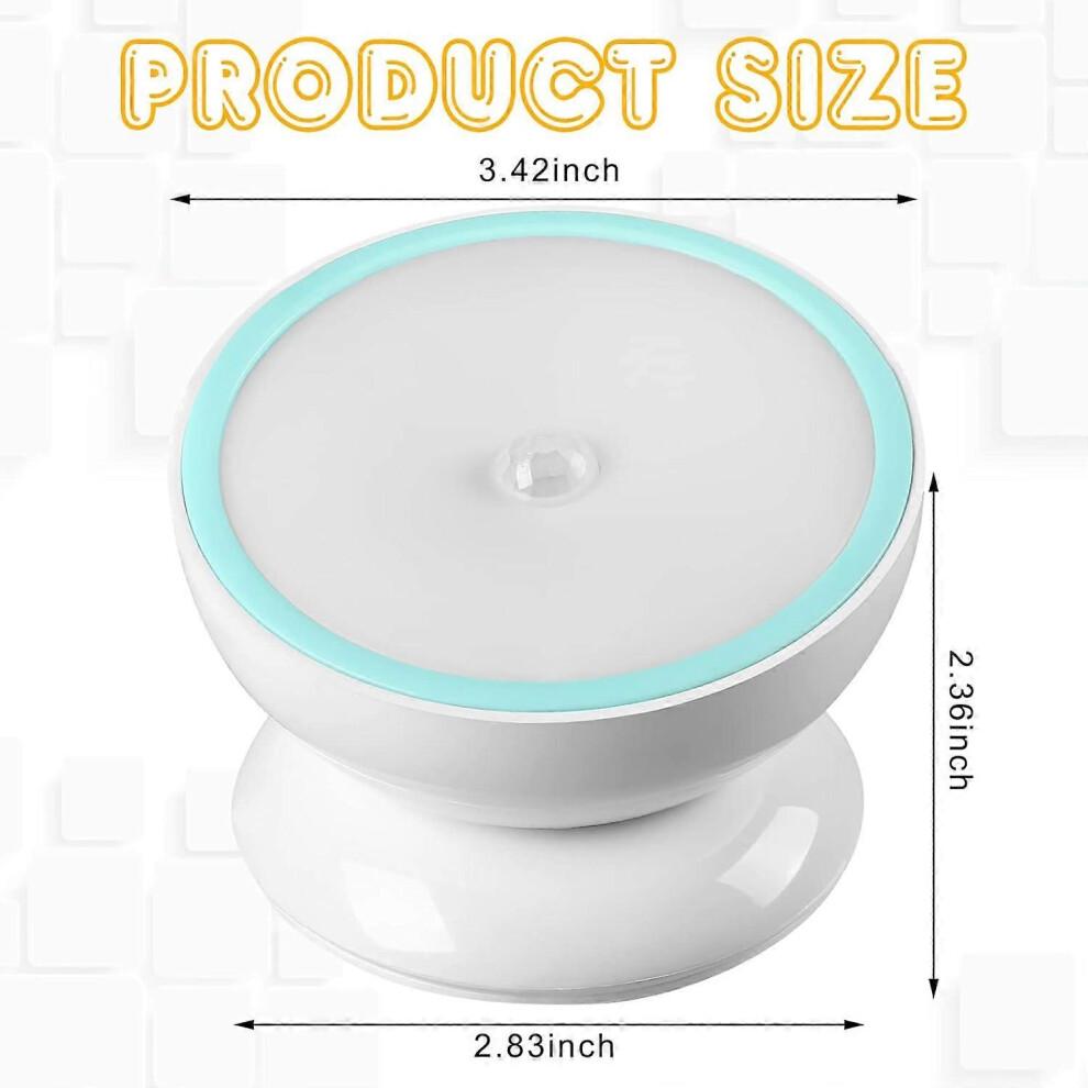 Motion Sensor Night Light Small Cordless LED Puck Light with Rotating Base Magnetic Battery Operated Cruise Night Light Portable Cruise Ship Essential