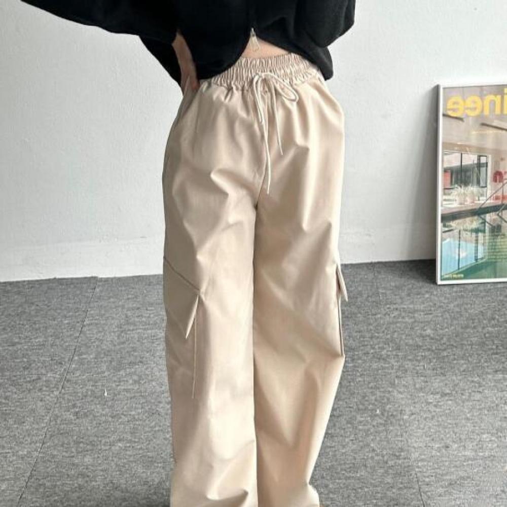 New ArrivalS Open Run Women S Cargo String pantS overSized waiStband