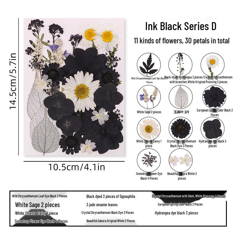 DIY Dried Flower Specimen Sticker Set for Kids: Handmade Pressed Flower Frames & Resin Bookmark Craft Kit