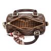 Trendy New Women's Bag Fashion Boston Pillow Bag Textured Versatile Flower Handbag Generation