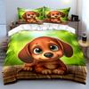 Puppy-eyed woodland charm Bedding sets Duvet covers Pillowcases(1* Duvet Cover 2* Pillowcases without duvet insert)
