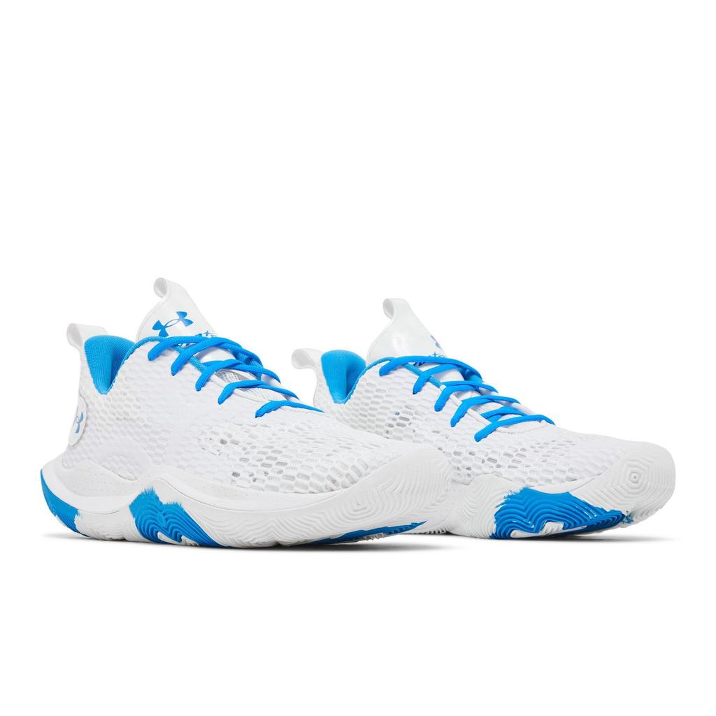 Under Armour Spawn 3 CLRSHFT 'White Blue' (Unisex) White / Blue Vintage Basketball Shoes 3024777 100