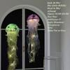 Hanging Jellyfish Light Glowing Night Hanging Light Crafts Household for Indoor Outdoor Garden Yard Decoration