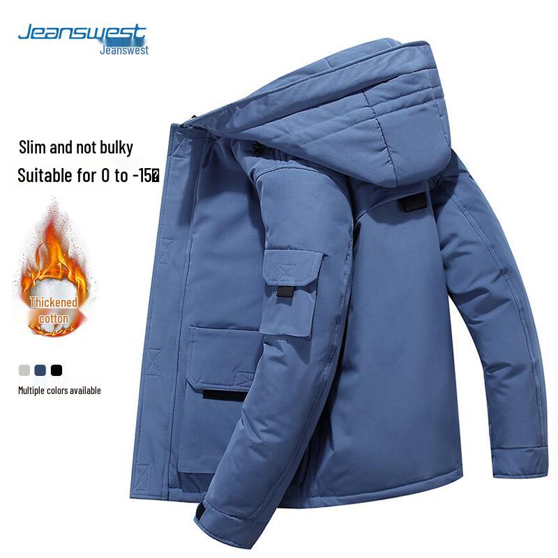 

Мужская зимняя куртка с капюшоном и утеплителем JEANSWEST L