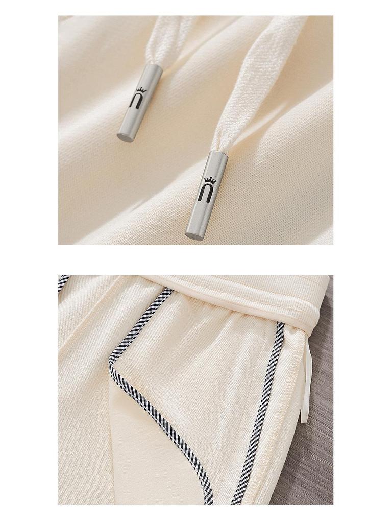 GAGN Women's Slim-Fit Heavy Cotton Sweatpants in Apricot - New 2025 Spring & Autumn Casual Sports Trousers