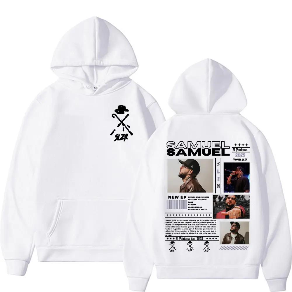 Rapper Samuel Slzr Tour Grafické mikiny Muži Ženy Harajuku Hip Hop Punk Popová hudba Mikina Ležérna flísová nadrozmerná mikina