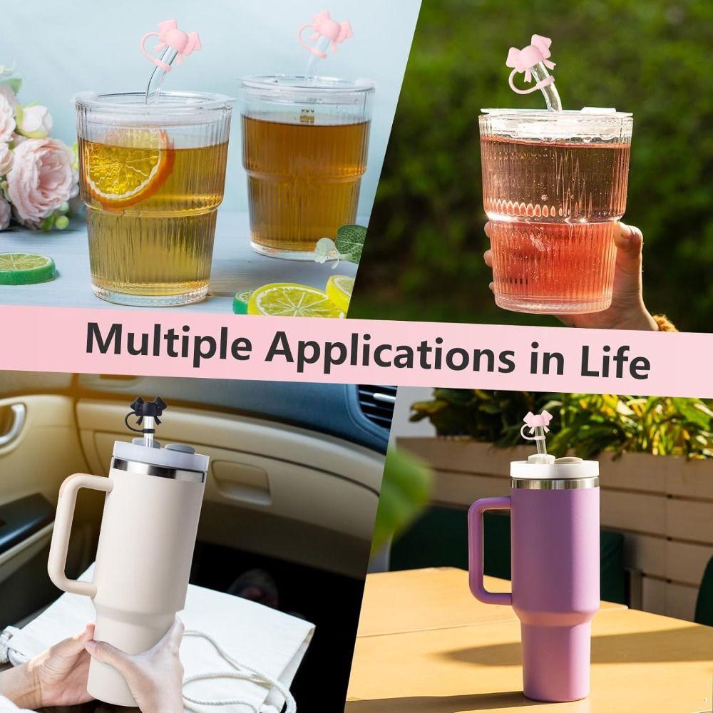 Splash Proof Silicone Straw Covers for Stanley/Tumbler Cup for 8-12mm Straws