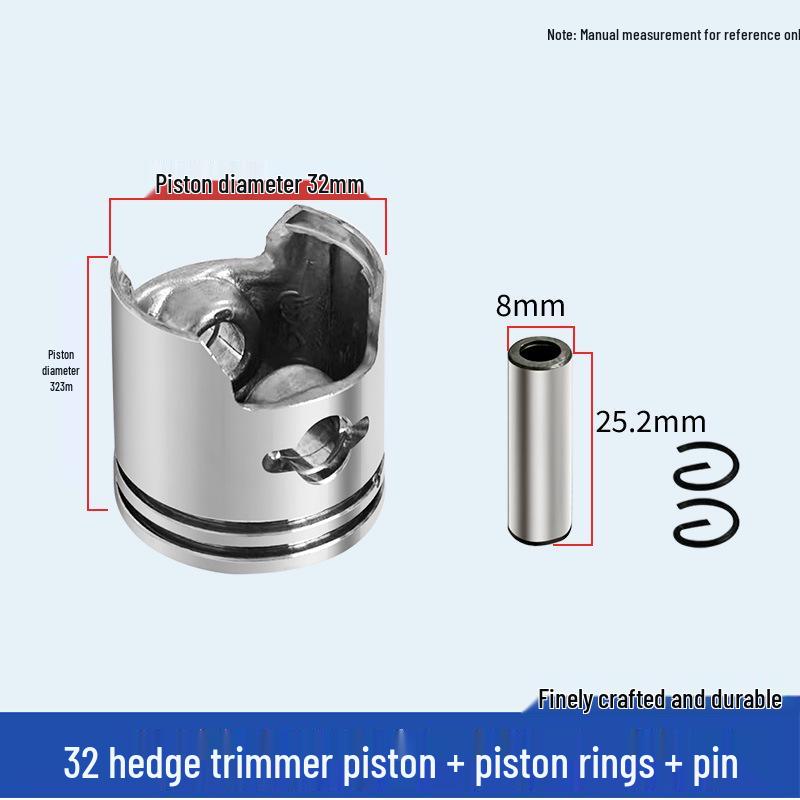 Four-Stroke Lawn Mower Piston Ring & Two-Stroke Brush Cutter Piston Assembly 
