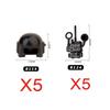 Building Blocks Characters Soldiers Military Accessories Guns Movie Peripherals Double-Sided Cloaks Helmets Swords Axes Toy Gift