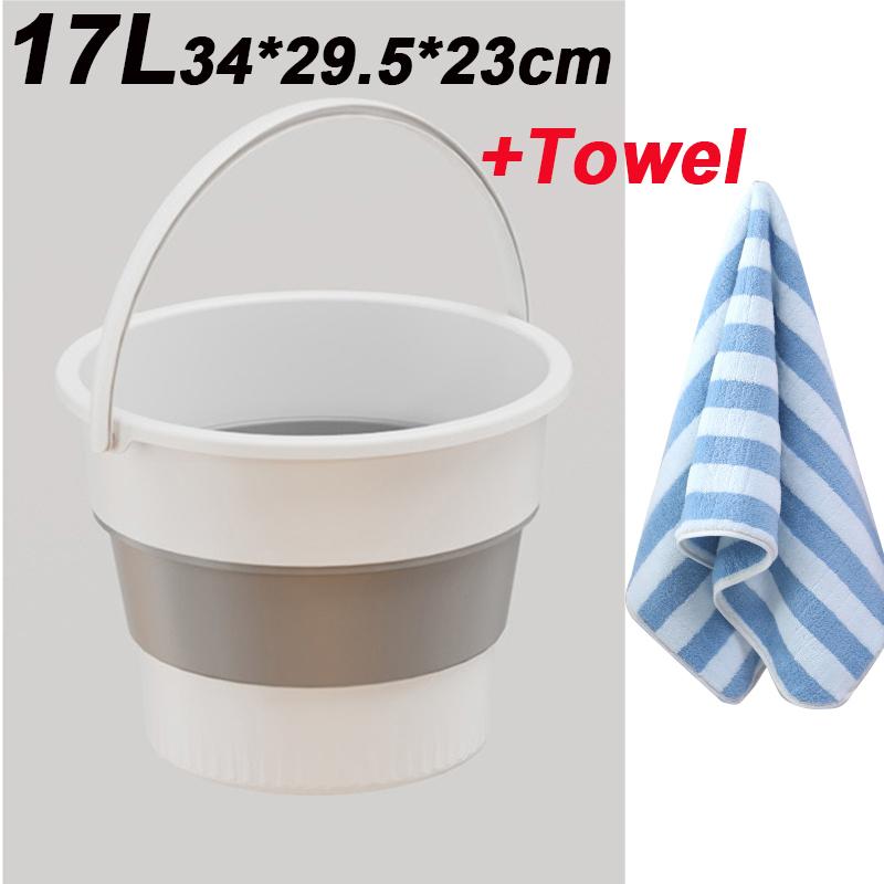 Portable Folding Washing Bucket Home Use Washing Clothes Or Outdoor Fishing Car Cleaning Thickened Multifuctional Folding Bucket