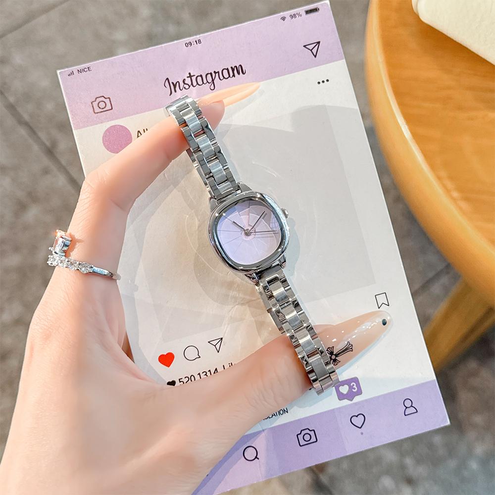 GEDI Small Watch for Women Silver Luxury Elegant Waterproof Quartz Watches Fashion Stainless Steel Temperament Watch