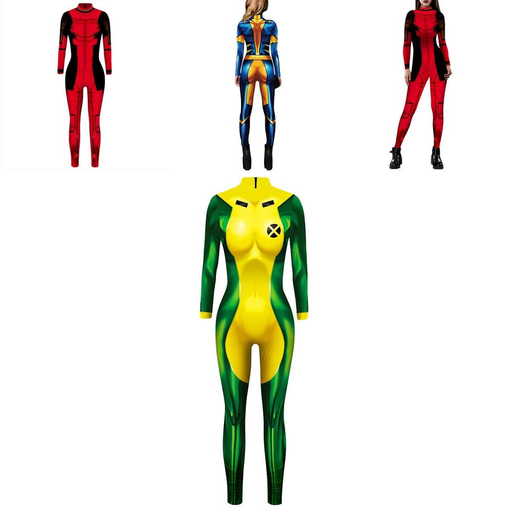 Exquisite X-men Mystique Women Catsuit Jumpsuit 3d Printed Cosplay Costume
