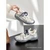 Silver Inner Height Increase Casual Breathable Ballet Sneakers Women's 2 Summer New Thick Soles