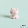 Flocked Cat Decor Fluffy Resin Animal Figures Cute Mini Desk Ornament Car Dashboard Accessory DIY Craft Supplies