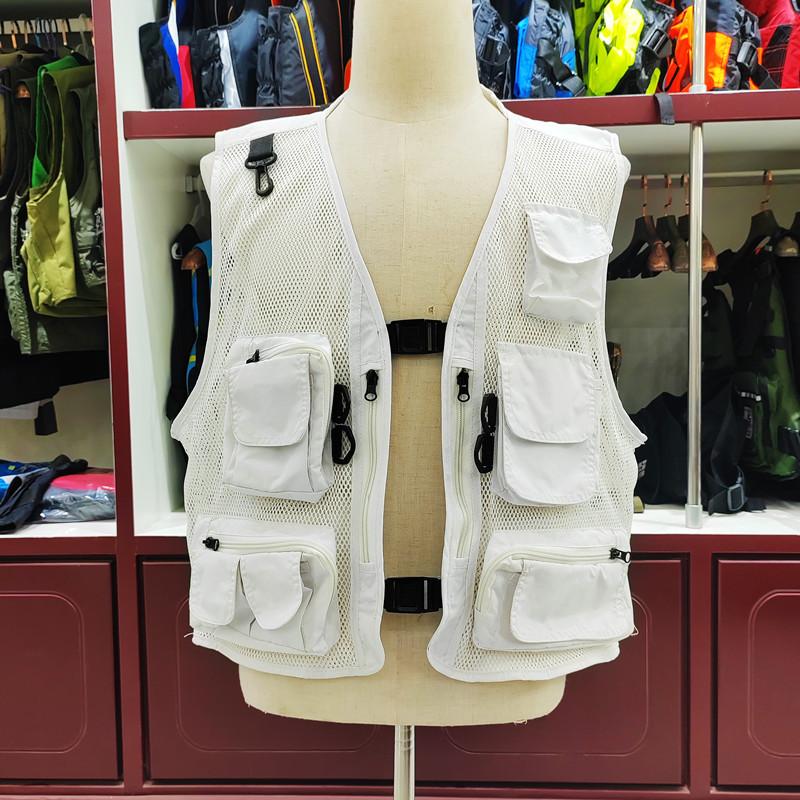 BEPAN Outdoor Leisure Sports Fishing Vest Mesh Breathable Vest Outdoor Mountaineering Multi Pocket Vest