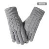 New Winter Women's Knitted Gloves Fleece Thickened Thermal Gloves Outdoor Riding Touch Screen Gloves