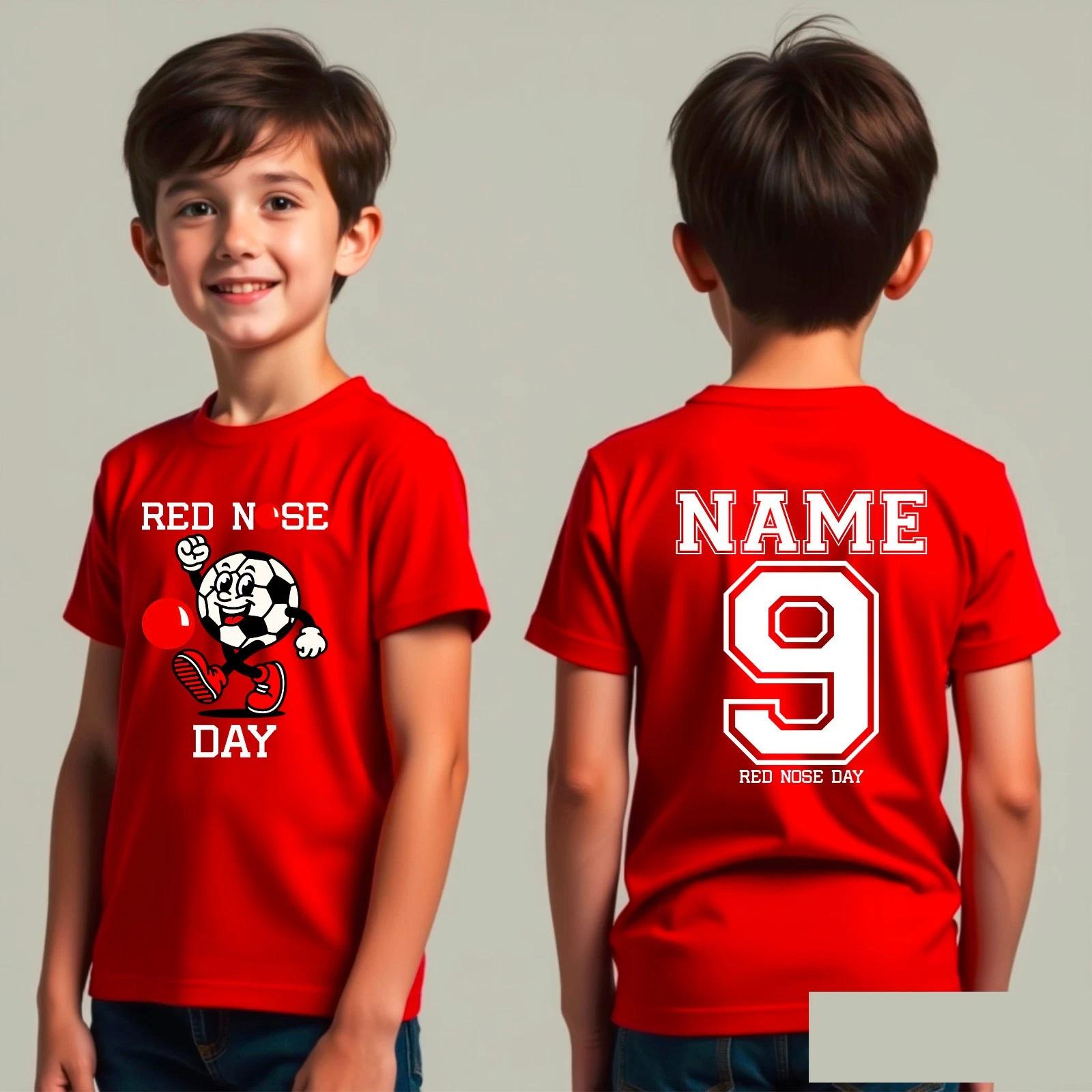 Personalised Red Nose Day Comic Relief Fundraiser Charity Event Unisex T-Shirt M
