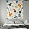 Cute Cartoon Wall Tapestry Aesthetic Wall Hanging Printed Fabric Blanket Decorative Tapestries for Bedroom Living Room Home Decor