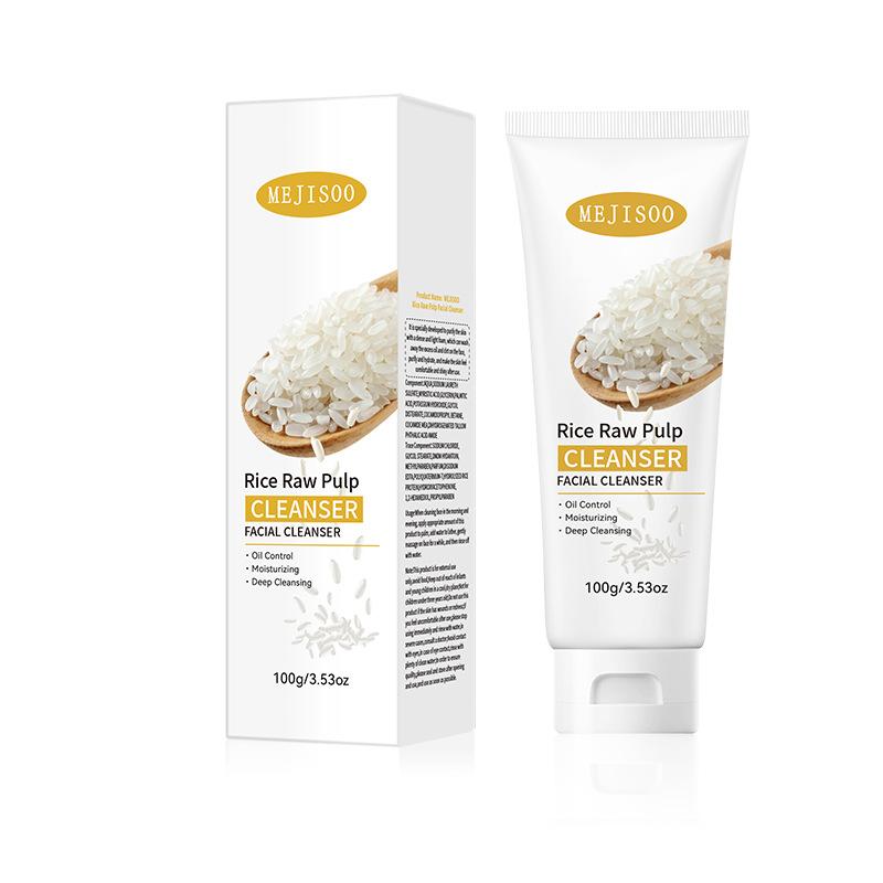 

Rice Raw Pulp Facial Cleanser Rice Facial Cleanser Moisturizing and Cleansing